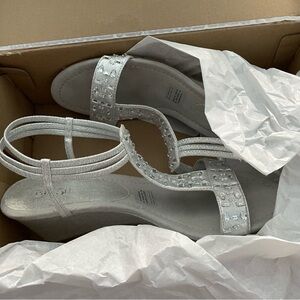 East 5th Wedge Sparkly Shoes size 10